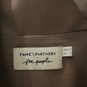 Fame and Partners x Free People Brown Dress